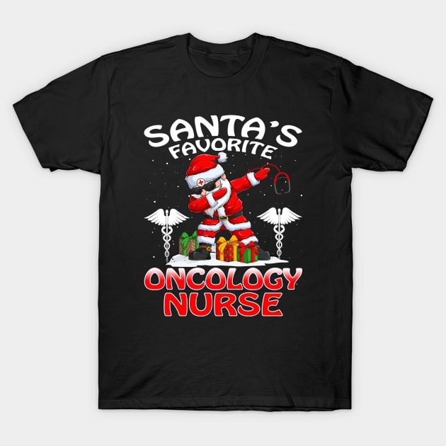 Santas Favorite Oncology Nurse Christmas T Shirt T-Shirt by intelus